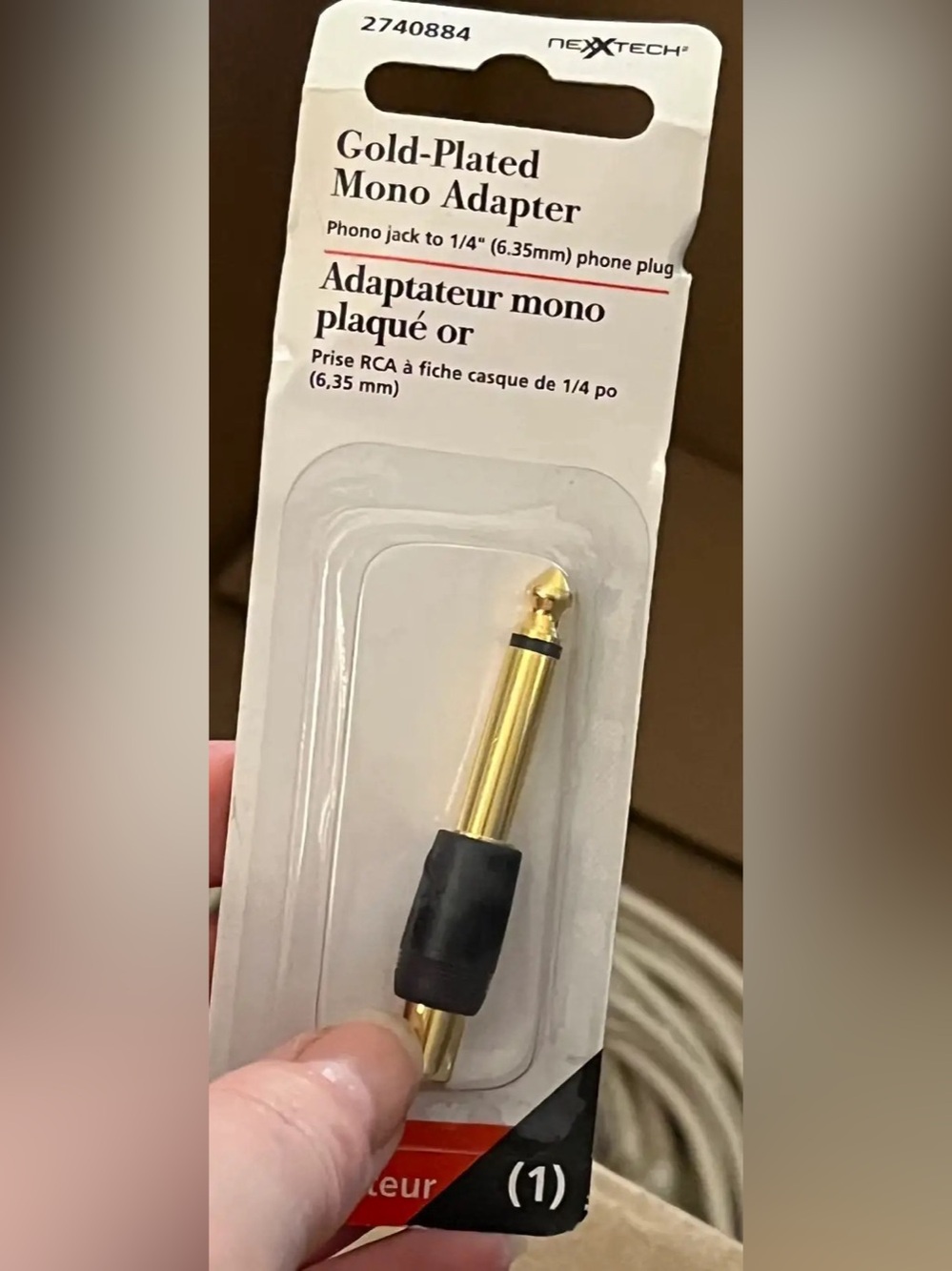 Various audio and computer cables and adapters